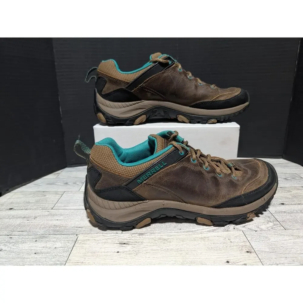 Merrell Women's Salida Trekker Hiking Shoes Size 9 Leather Lace Up Select Grip